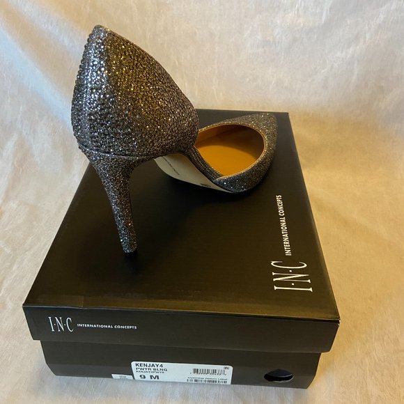 INC International Concepts- Kenjay d'Orsay Pumps- Pewter Bling - Picture 2 of 3